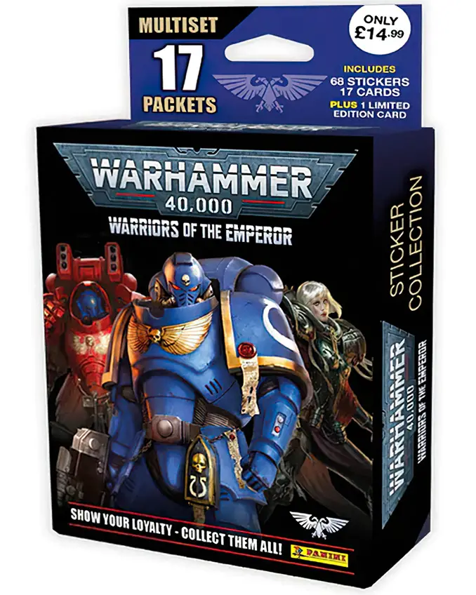 Guerrieri dell'Imperatore - Adesivi Panini di Warhammer 40k - Mega Multiset