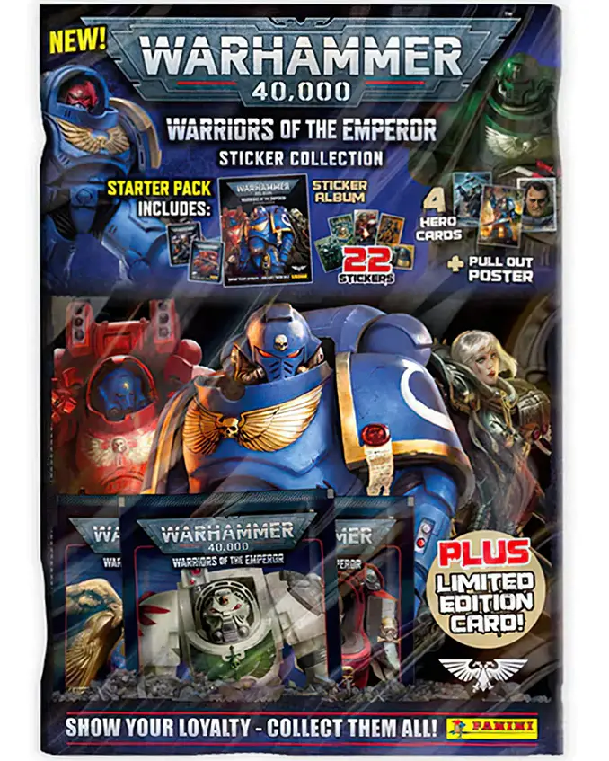 Warriors of the Emperor - Warhammer 40k Panini Sticker - Starter Pack