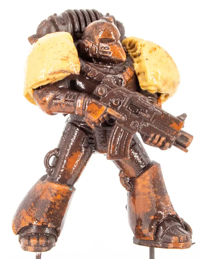 How to Paint Horus Heresy Death Guard 04 - AK Worn Effects Fluid