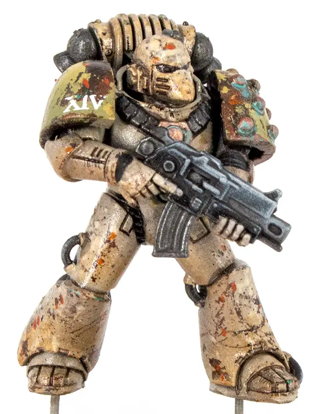 Comment peindre Horus Heresy Death Guard X01 - Dots Abteilung 502 Light Rust