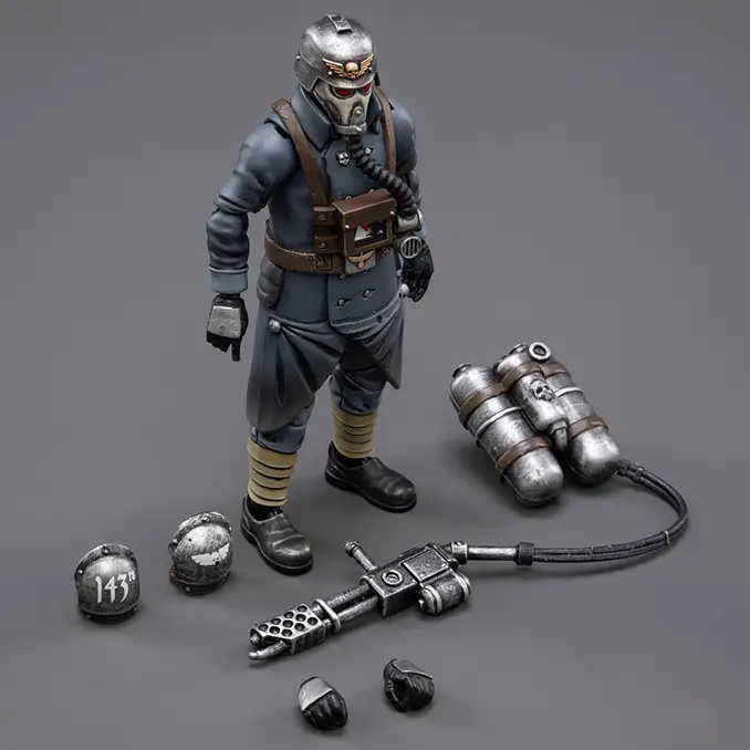 JoyToy X Warhammer - Death Korps - Gardist mit Flammenwerfer