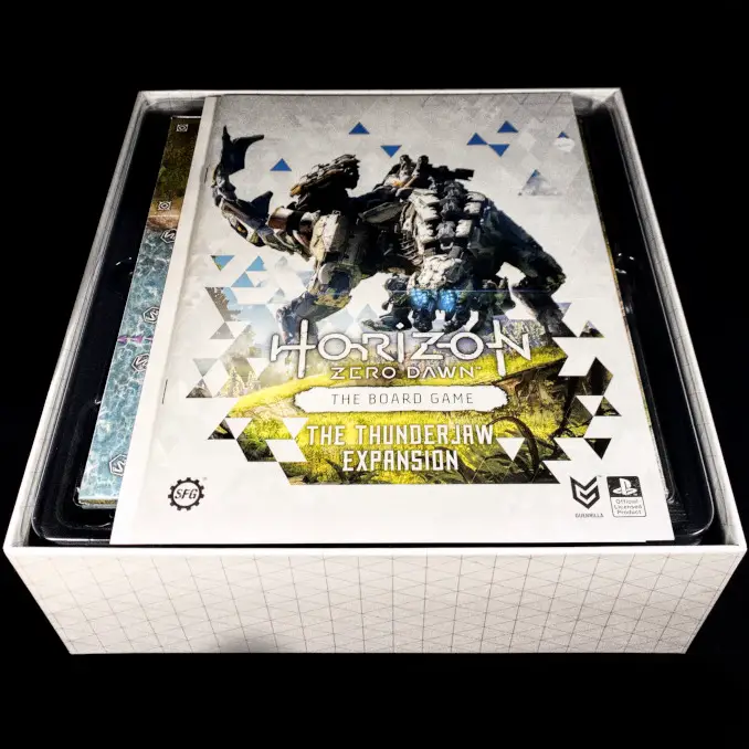 Horizon Zero Dawn Le jeu de société The Thunderjaw Expansion Review Unboxing 2