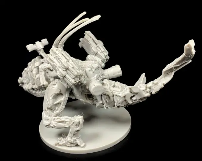 Horizon Zero Dawn El juego de mesa Revisión de la expansión Thunderjaw Miniatura Thunderjaw 7