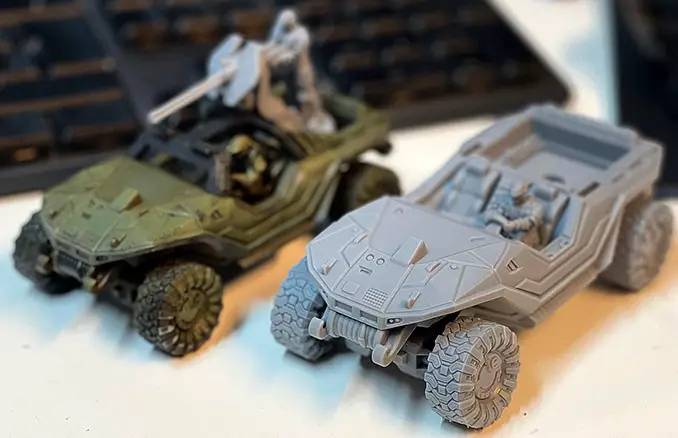 Miniaturas de Halo impresas en 3D: 30 mm frente a 32 mm