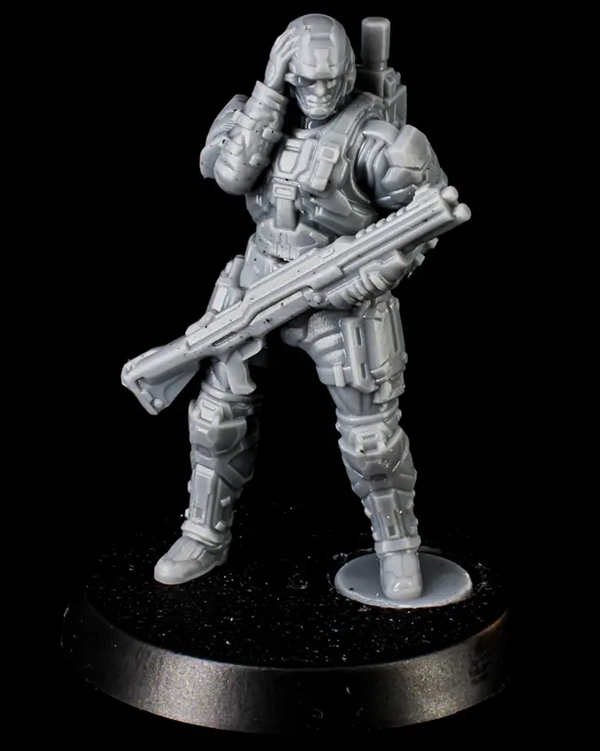 3D gedruckte Halo-Miniaturen - UNSC