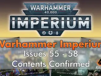 Contenu de Warhammer Imperium Numéros confirmés 55-58 - En vedette