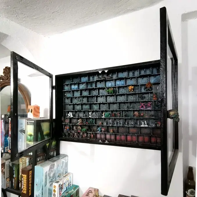 Best Hobby Storage Display Cases for Miniatures, 3D Prints & Wargames Models - Wallhalla Frame