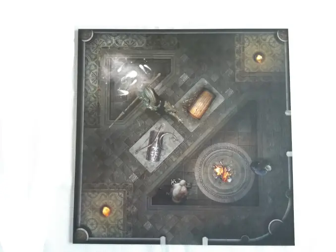 Azulejo del tablero de la hoguera del juego de mesa Dark Souls