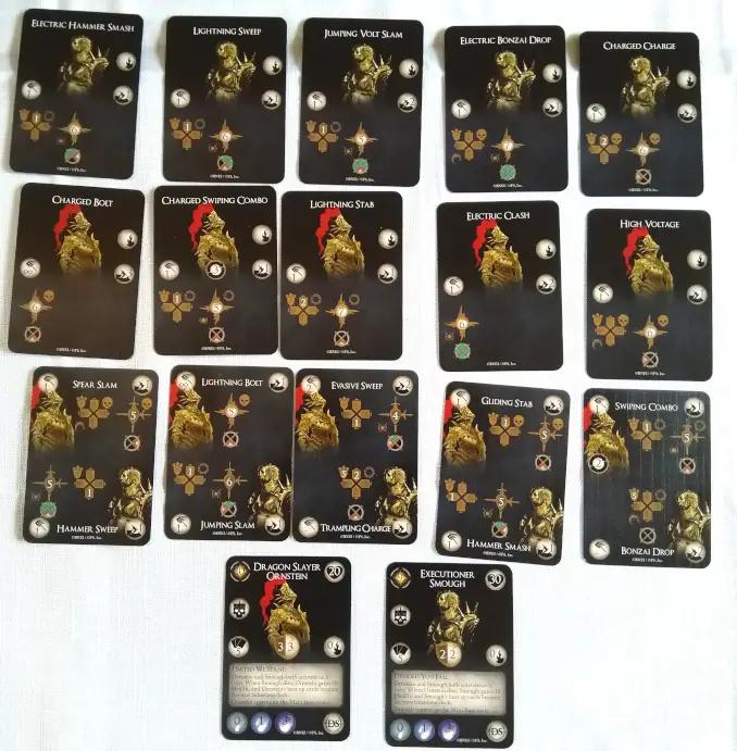 Cartes de boss du jeu de société Dark Souls