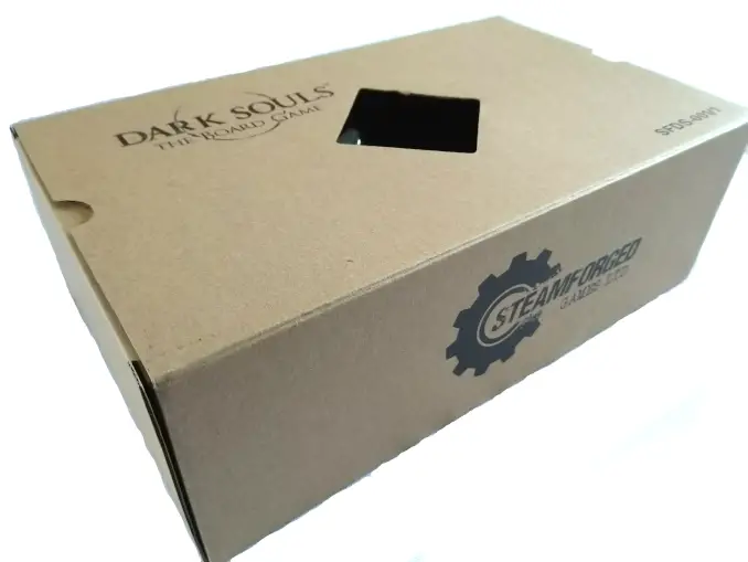 Caja de miniaturas del jefe del juego de mesa Dark Souls