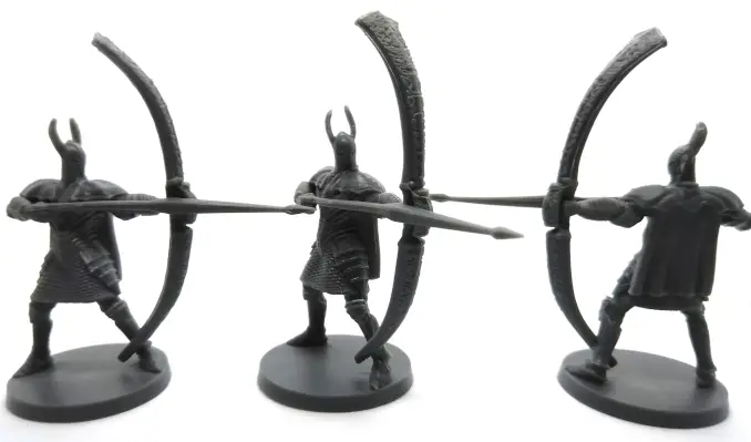 Dark Souls juego de mesa miniatura plata caballero greatbowmen