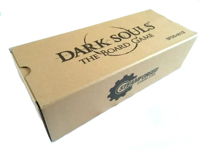 Scatola delle miniature del gioco da tavolo Dark Souls