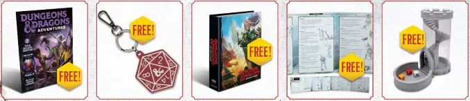 Dungeons & Dragons Adventurer Contents List Expected Free Gifts