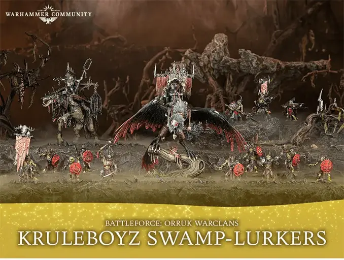 2022 AoS Battleforce - Orruk Warclans – Kruleboyz Swamp-Lurkers (Inhalt, Preis, Wert & Einsparungen)