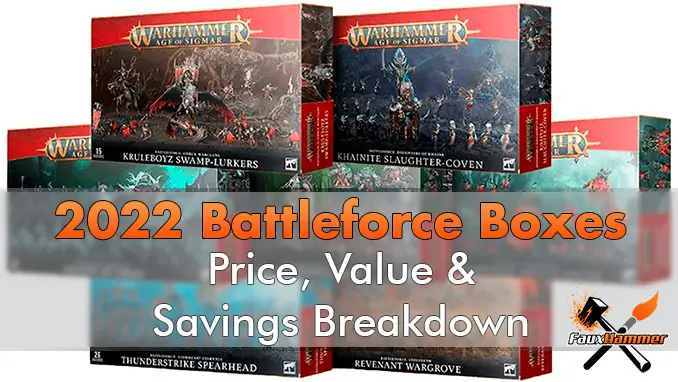 Boîtes Battleforce Warhammer Age of Sigmar 2022 - En vedette