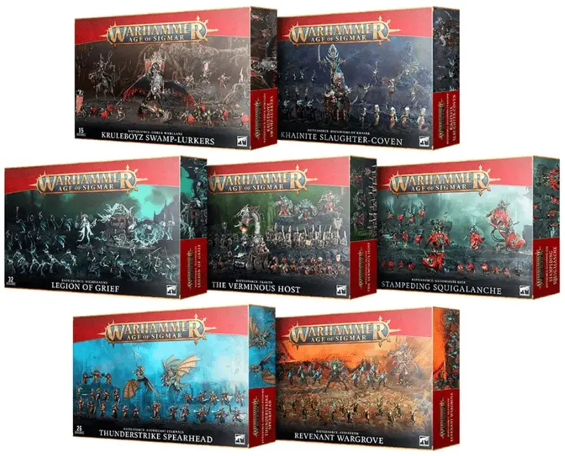 Boîtes Battleforce Warhammer AoS 2022 - Prix et économies