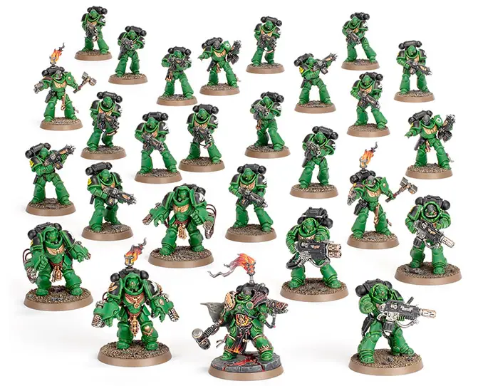 Space Marine Battleforces - Price, Value & Savings Breakdown - Salamanders Warforged Strike Force Units