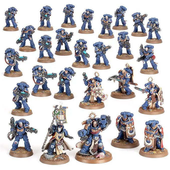 Space Marine Battleforces - Price, Value & Savings Breakdown - Ultramarines Space Marines Scions of Macragge Units