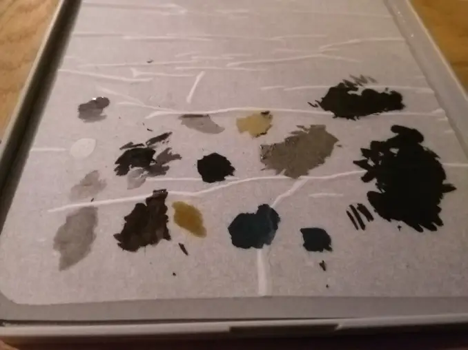 Is this normal for a redgrassgames wet pallet? The pigment leaking