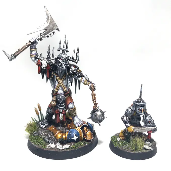 Warhammer Age of Sigmar Delivery 1 Killaboss and Stab Grot Painted