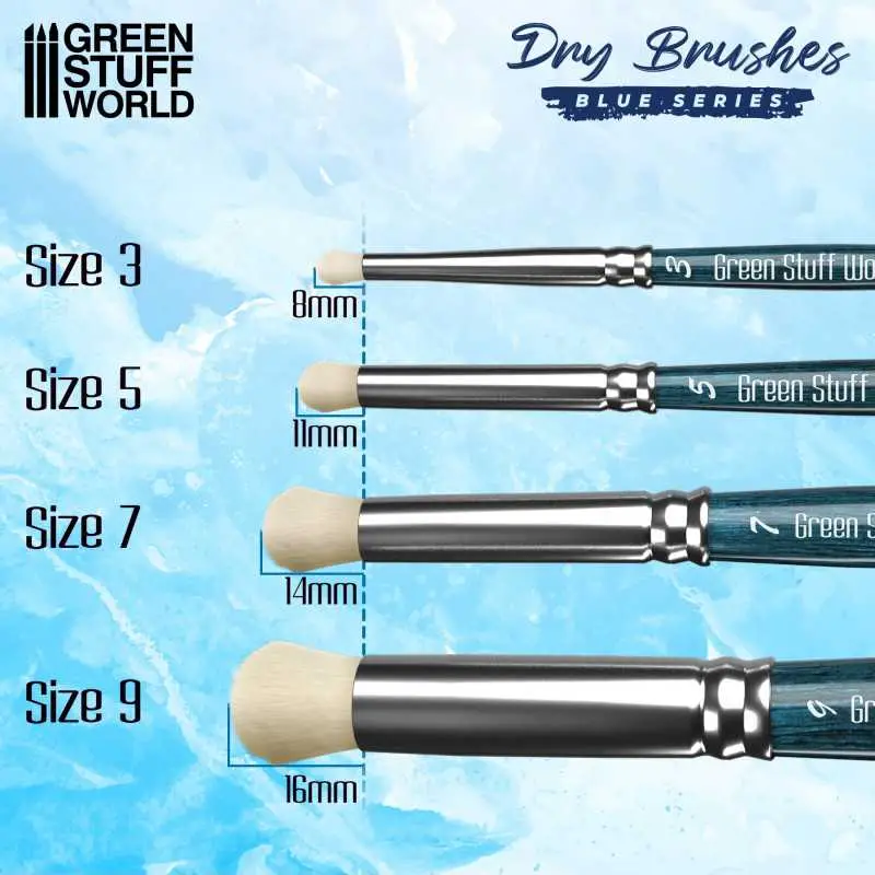 Masterclass Drybrush Set - 3 special-designed brushes - The Army Painter