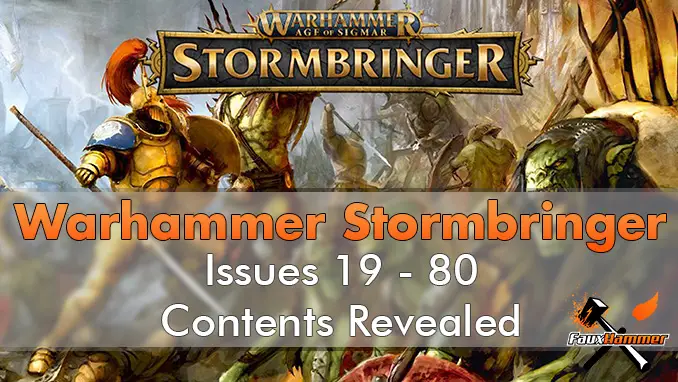 Warhammer Stormbringer Issues 19-80 Contants Revealed