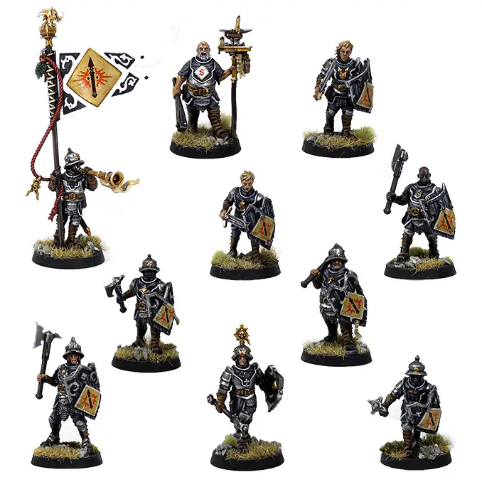 Cities of Sigmar Army Set Freeguild Steelhelms 1 Painted 678