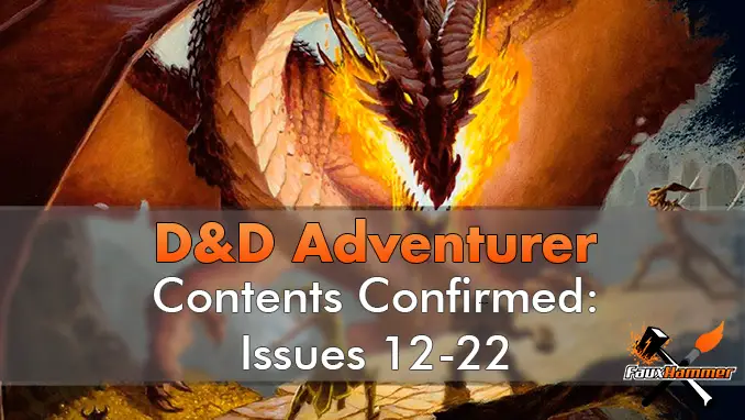 D&D Adventurer Contents Confirmed 12-22