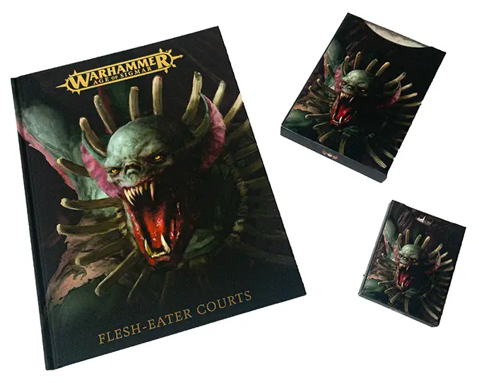 Warhammer Age of Sigmar Flesh-eater Courts Army Set Books and Cards