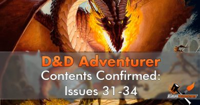 D&D Adventurer Contents Confirmed 31-34