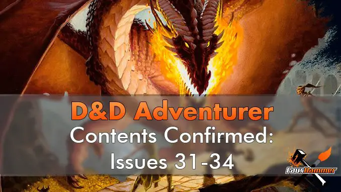 D&D Adventurer Contents Confirmed 31-34
