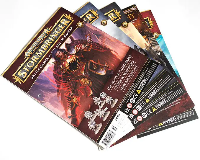 Warhammer Age of Sigmar Stormbringer Delivery 16 Issues 59-62 Magazines