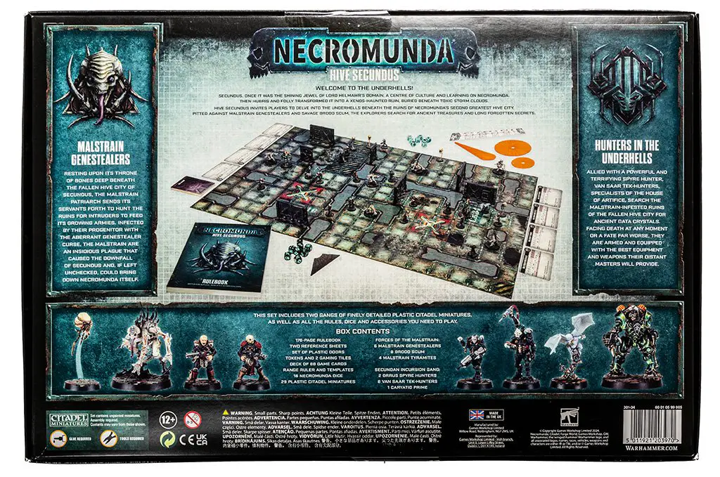 Necromunda Hive Secundus Review - Box Rear