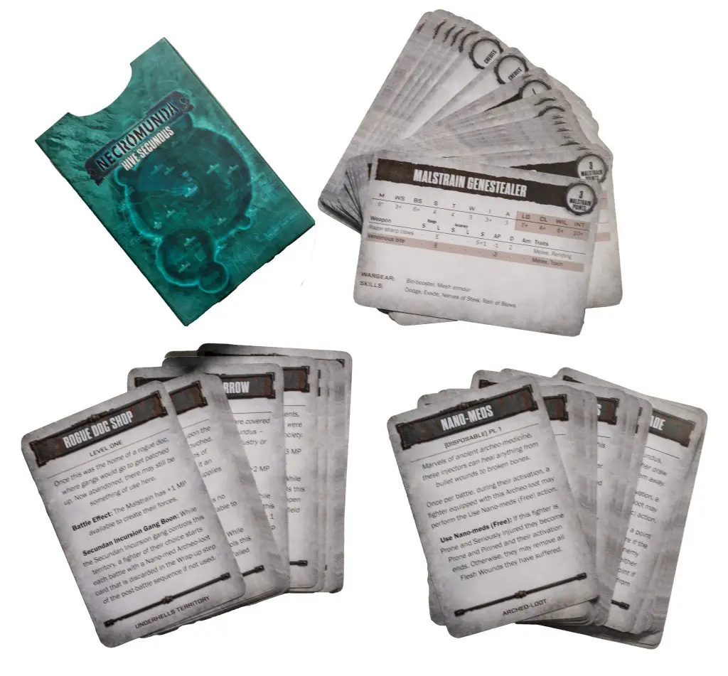 Necromunda Hive Secundus Review - Cards