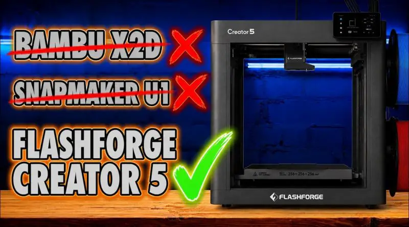 video thumbnail for 'FEATURES Vs Ecosystem - Flashforge Creator 5'