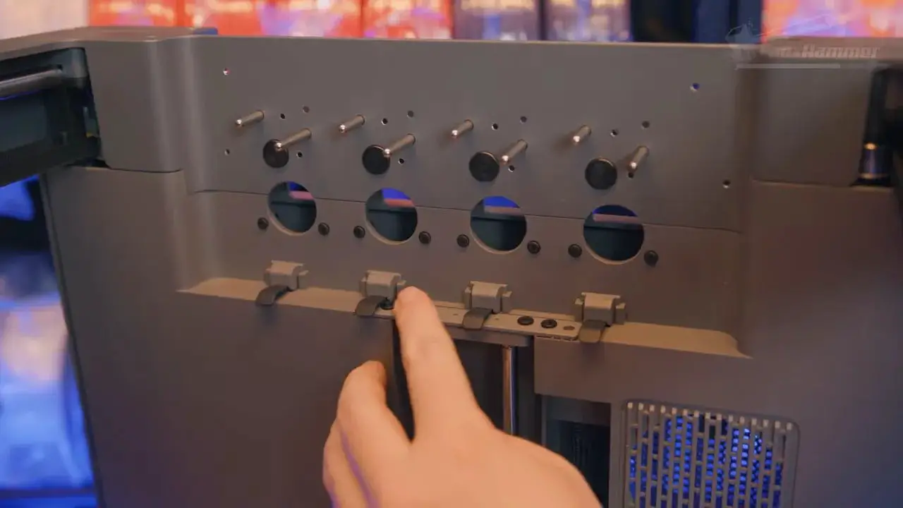 Toolchanger components positioned during FlashForge Creator 5 setup