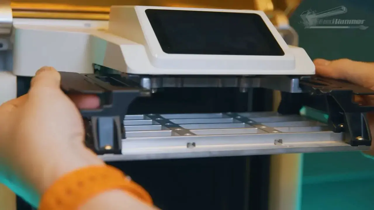 PioCreat Halot X1 resin printer with build plate motion during operation