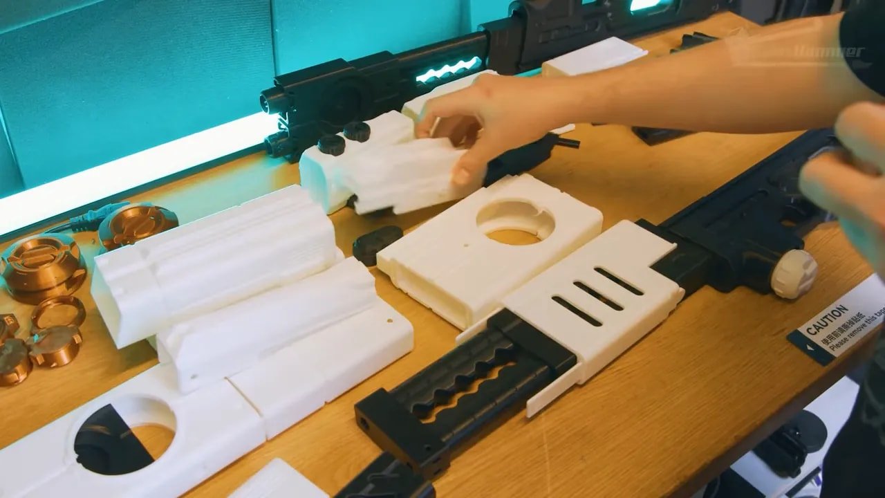 Assembling Prusa Core One enclosure components from the box during unboxing