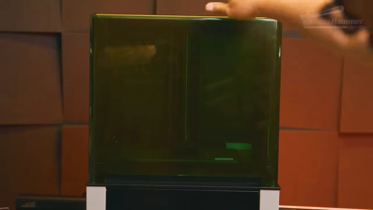 Uniformation GK3 build chamber and LCD/display area