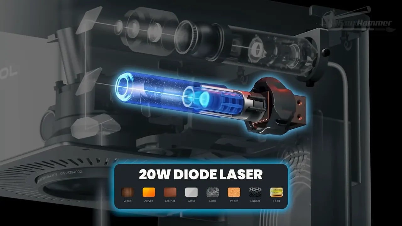 xTool F1 Ultra 20W diode laser for engraving materials screenshot