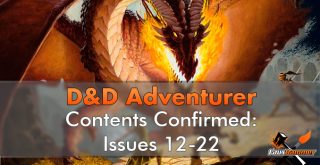 D&D Adventurer Contents Confirmed 12-22