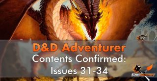 D&D Adventurer Contents Confirmed 31-34
