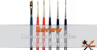 Monument Hobbies Bomb Wick Brushes Review for Miniature Painters - Featured