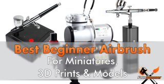 Best Beginner Airbrush for Miniatures, 3D Prints & Models - Featured